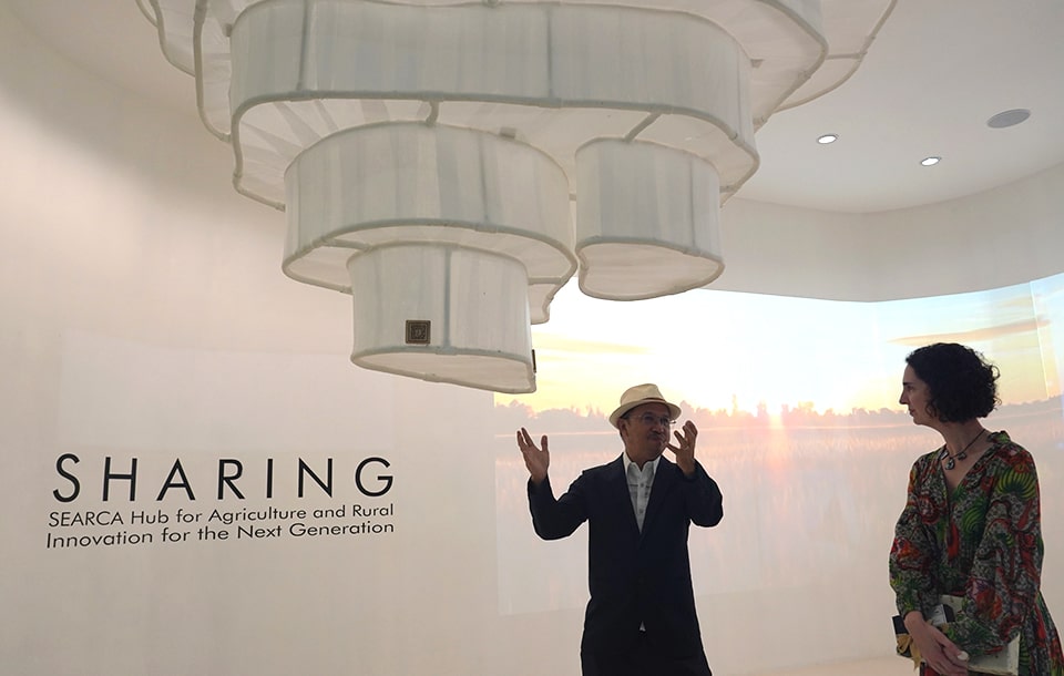 The visitors tour the SEARCA Hub for Agriculture and Rural Innovation for the Next Generation (SHARING) AgriMuseum