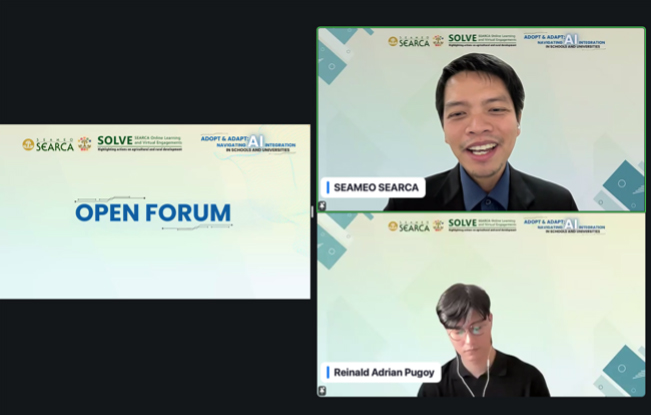 AI integration in education unpacked in SEARCA webinar