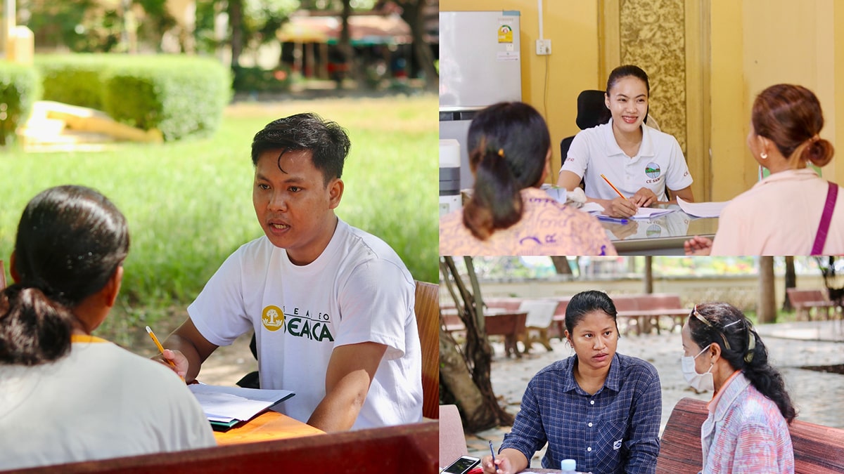 A series of interviews was conducted with parents at Raksmey Sophanna High School and Samdech Euv High School.