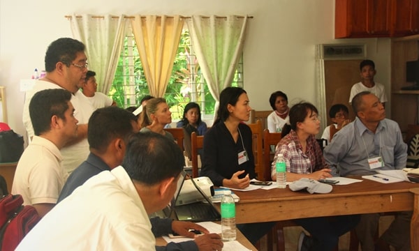Hon. Mayor Cesar J. Isaac III discusses Guinayangan's experience regarding the management of Maulawin Spring Protected Landscape and the utilization of the payment for ecosystem services (PES) or Green Fund.