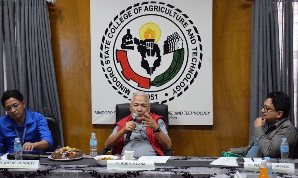 Dr. Jose R. Medina, Overall Program Coordinator, presenting the ISARD project gains