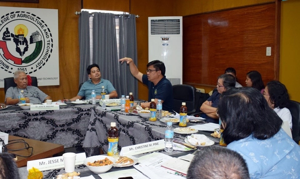 Representative from DA-ATI Region IV-B discussing the services that the agency may offer, especially to the farmer-cooperators of VKFF