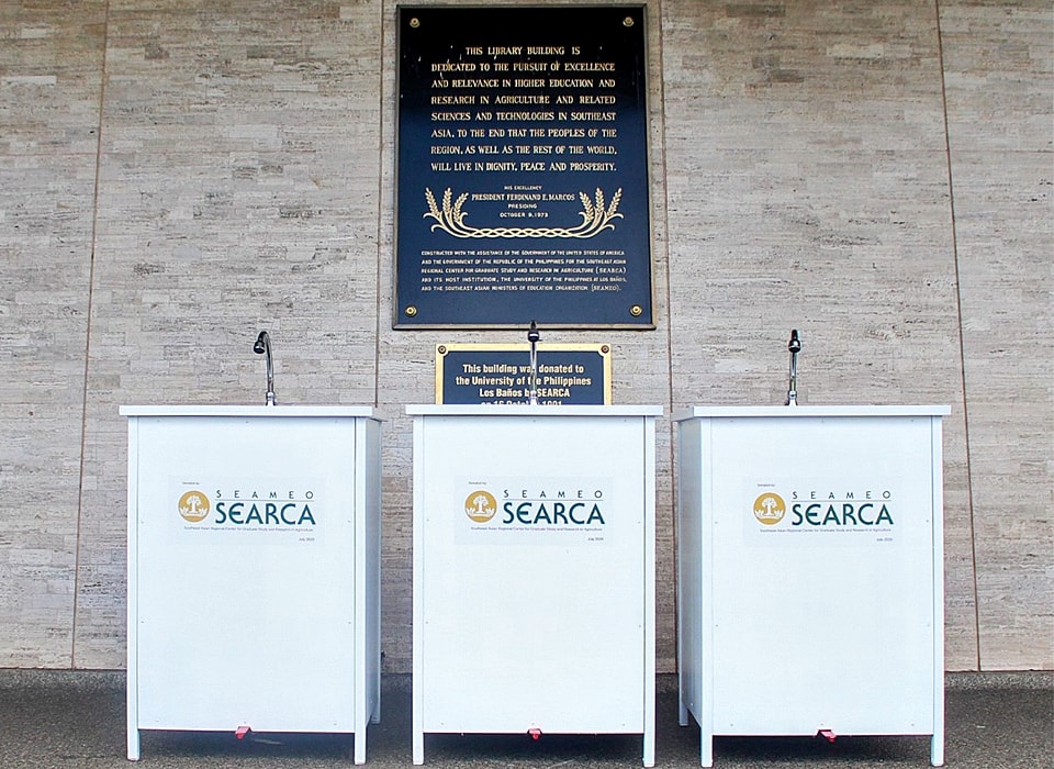 SEARCA donates pedal-controlled faucets as a CSR initiative in the time of COVID-19