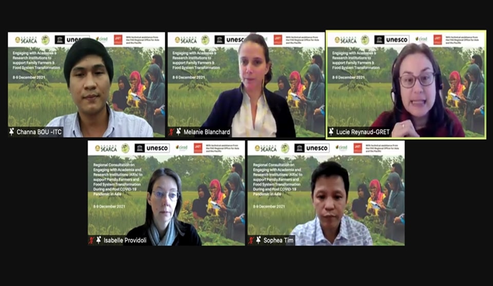 Discussants from parallel session 2.2 B on innovation in HEIs curriculum to better address Agroecology and family farming