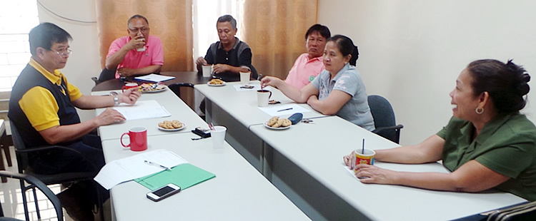 FGD participants at Visayas State University included Dr. Julieta R. Roa, Dr. Julie D. Tan, Dr. Marcelo A. Quevedo, Dr. Nestor L. Pido and Dr. Daniel Leslie S. Tan. Dr. Jose Nestor Garcia, Training Needs Assessment and Capacity Building Specialist, facilitated the discussion.