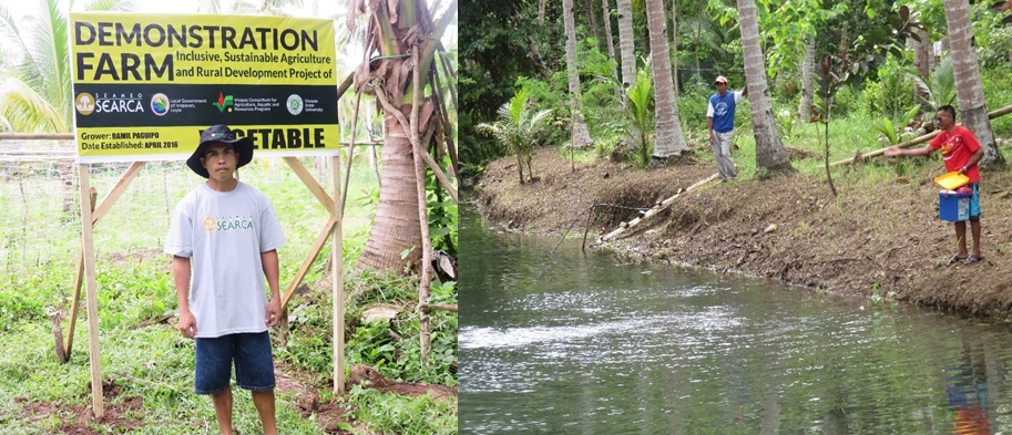 Mr. Ramil Paguipo &ndash; vegetable farmer cooperator and Mr. Rolando Albesa &ndash; tilapia grower
