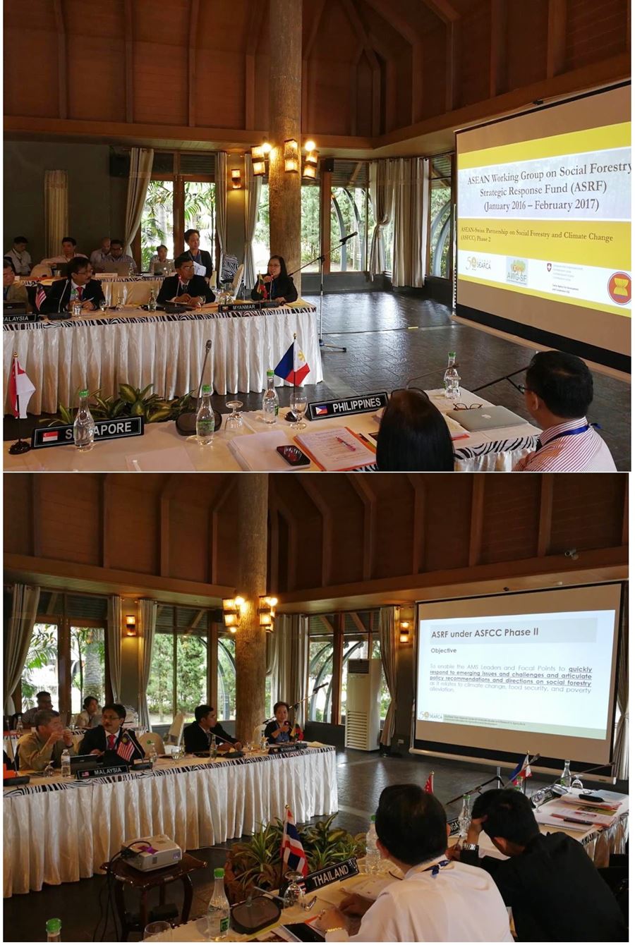 Presentation of SEARCA-ASRF Program Management Team during the 11th AWG-SF Annual
Meeting in Chiang Mai,Thailand.