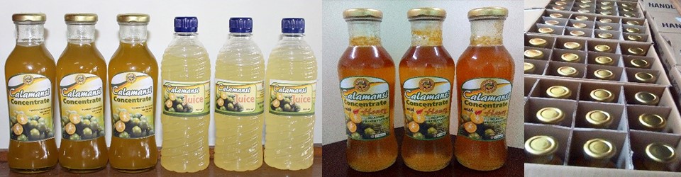 The VKFF farmers&rsquo; primary processed products: calamansi concentrate and RTD juice