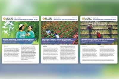 SEARCA Agriculture and Development Notes target gender gaps, trade disparity, and digital finance